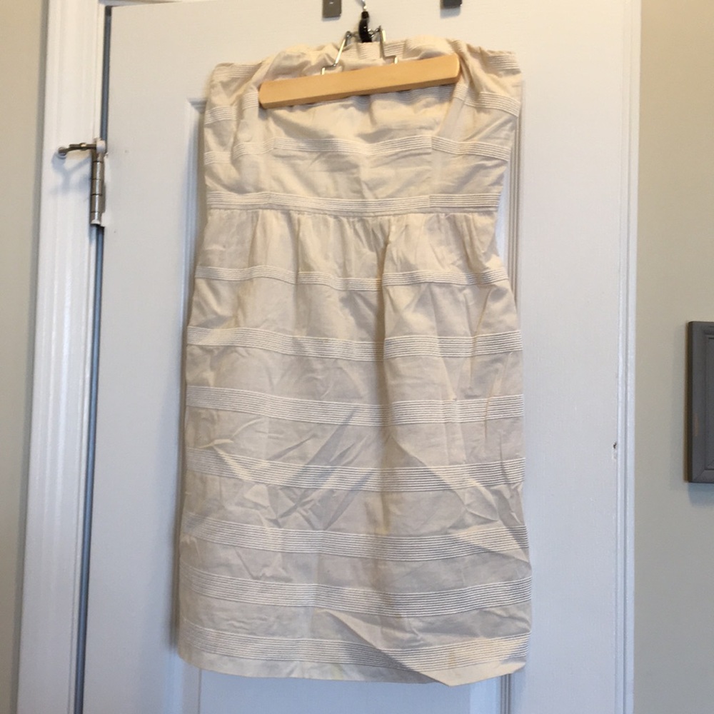 JCrew Size 4 strapless cotton dress